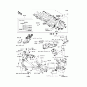 Схема узла: Электрооборудование для Kawasaki ER650 ER-6N ABS