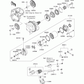 Схема узла: Starter motor для Kawasaki ZX1000 Ninja ZX-10R