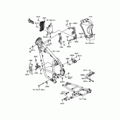 Схема вузла: Кріплення для Kawasaki KL650 KLR650