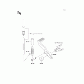 Схема узла: Лапка тормоза для Kawasaki ZX900 Ninja ZX-9R