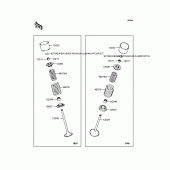 Схема вузла: Рокер & Клапан для Kawasaki KLX250 KLX250