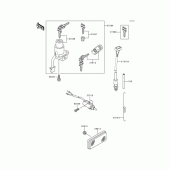 Схема вузла: Замок запалювання для Kawasaki KLX300R