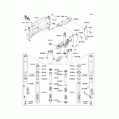 Схема вузла: Передня вилка(d6f) для Kawasaki VN1600 Vulcan 1600 Nomad
