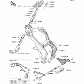 Схема узла: Рама для Kawasaki ZX1000 Ninja 1000 ABS