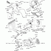 Схема вузла: Вихлопна система (1/2) для Kawasaki ZR1000 Z1000