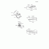 Схема вузла: Decals(ebony/gray) для Kawasaki ZX600 GPX600R