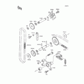Схема узла: Водяной насос для Kawasaki VN1500 Vulcan 88