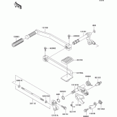 Схема вузла: Перемикач передач для Kawasaki VN1500 VN1500 Drifter