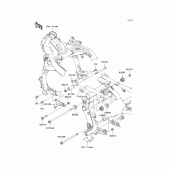 Схема узла: Крепление двигателя для Kawasaki KLE650 Versys 650 ABS
