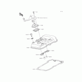 Схема вузла: Клапанна кришка Kawasaki ER250 Z250