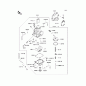 Схема узла: Карбюратор(1/2) для Kawasaki KX250/ KX252 KX250