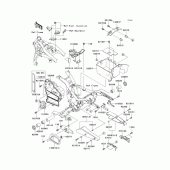 Схема вузла: Frame fittings(1/2) для Kawasaki VN1600 Vulcan 1600 Mean Streak