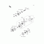 Схема вузла: Колінчастий вал для Kawasaki KLX450 KLX450R