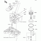 Схема узла: Масляный насос для Kawasaki ZR750 ZR-7S
