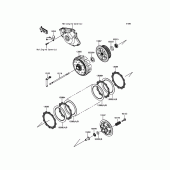 Схема вузла: Зчеплення для Kawasaki KX450 KX450F