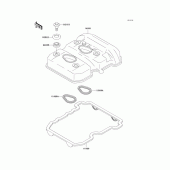 Схема узла: Клапанная крышка для Kawasaki EX250 Ninja 250