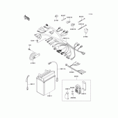Схема узла: Электрооборудование для Kawasaki KLE500
