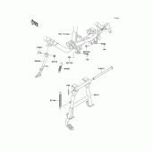 Схема вузла: Підставка для Kawasaki VN750 Vulcan 750