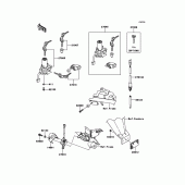 Схема узла: Замок зажигания для Kawasaki KLX250 KLX250