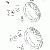 Схема вузла: Шини для Kawasaki ZR750 ZR-7