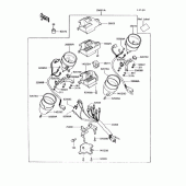 Схема вузла: Meter для Kawasaki VN750 Vulcan 750