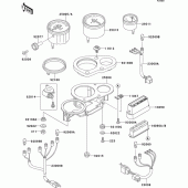Схема узла: Meter(s) для Kawasaki ZX400 ZXR400