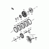 Схема вузла: Зчеплення для Kawasaki EX250 Ninja 250