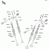 Схема вузла: Клапан для Kawasaki ER500 ER-5