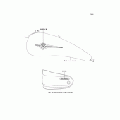 Схема вузла: Decals(bronze)(red)(a1h) для Kawasaki VN1600 VN1600 Classic