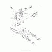 Схема узла: Задний рычаг (Маятник) для Kawasaki ZX1400 Ninja ZX-14R