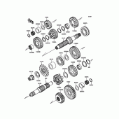 Схема вузла: Трансмісія для Kawasaki EJ800 W800