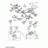 Схема вузла: Електроустаткування для Kawasaki ZX600 Ninja 600R