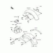 Схема узла: Крыло для Kawasaki BJ250 Estrella Custom