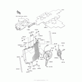 Схема вузла: Радіатор для Kawasaki ZX1400 Ninja ZX-14R ABS