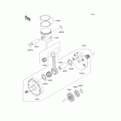 Схема вузла: Crankshaft/piston(s) для Kawasaki KX250/ KX252 KX250