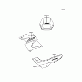Схема вузла: Наклейки (KLE250-A2) для Kawasaki KLE250 Anhelo