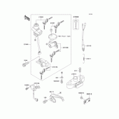 Схема вузла: Замок запалювання для Kawasaki EJ650 W650