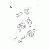 Схема вузла: Зчеплення для Kawasaki KX125