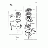 Схема вузла: Панель приладів для Kawasaki EN400 Vulcan 400