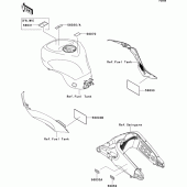 Схема вузла: Інформаційні наклейки (r9f-rcf) для Kawasaki ZX600 Ninja ZX-6R