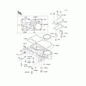 Схема узла: Масляный поддон для Kawasaki ZX1100 ZZ-R1100
