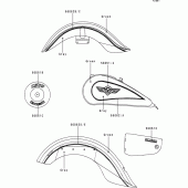 Схема узла: Decals(green/gray) для Kawasaki VN1500 VN1500 Classic