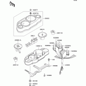 Схема вузла: Meter(s) для Kawasaki ZX600 ZZ-R600