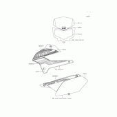 Схема вузла: Наклейка(Зелений)(VEF) для Kawasaki KLX250 D-Tracker X
