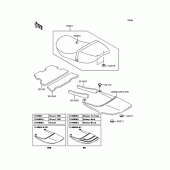 Схема вузла: Сидіння для Kawasaki ZR400 Zephyr X