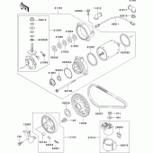 Схема вузла: Starter motor для Kawasaki KLE500