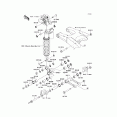 Схема узла: Подвеска для Kawasaki KX250/ KX252 KX250F