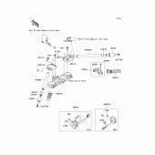 Схема узла: Руль & Пульт управления рулевой для Kawasaki ZX1400 Ninja ZX-14