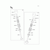 Схема узла: Клапан(ы) для Kawasaki ZR750 ZR-7S
