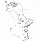 Схема узла: Fuel pump для Kawasaki ZX1400 ZZR1400